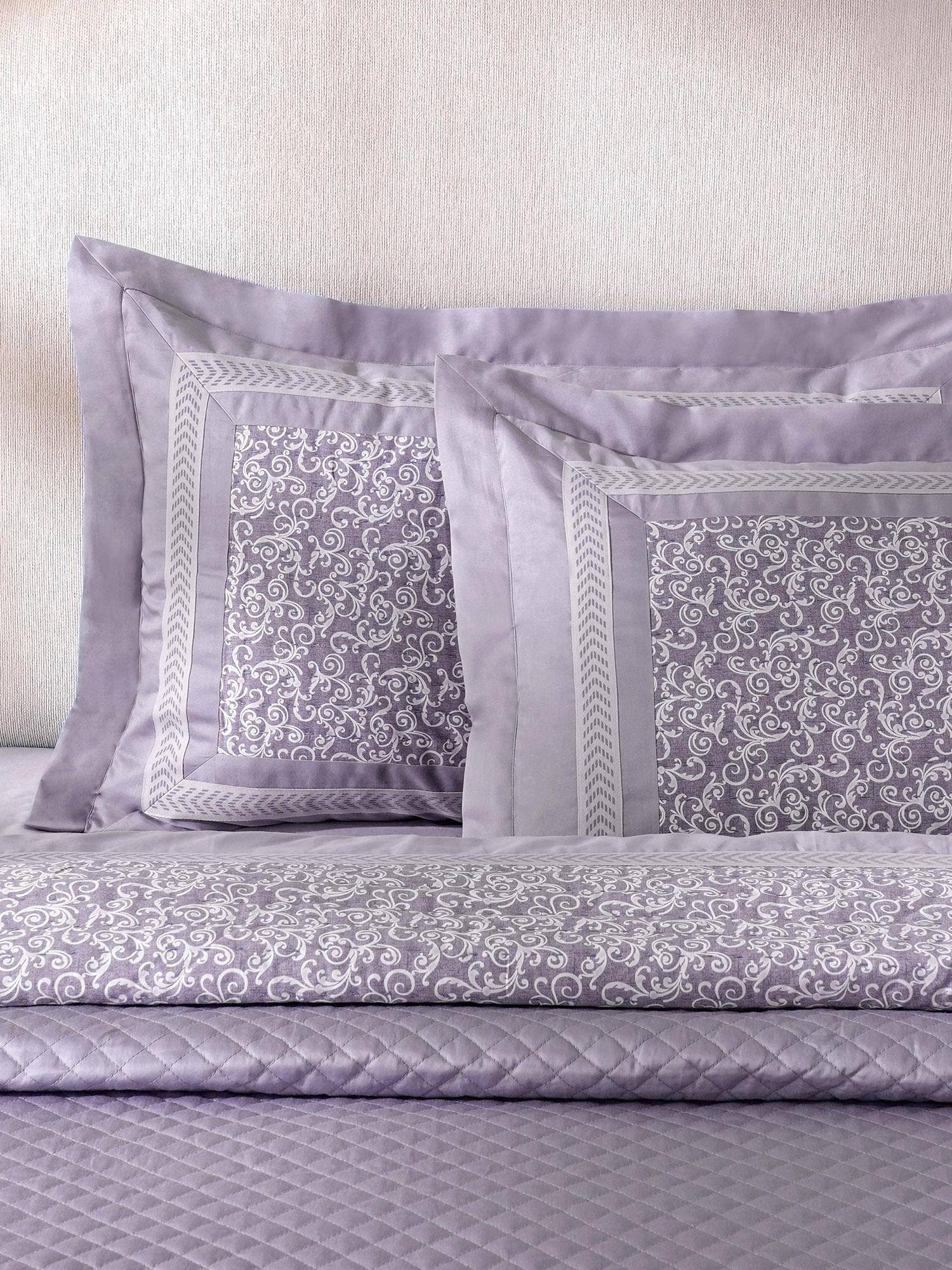 Maspar Purple Cotton Blended Standard Pillow Covers (Pack of 2)