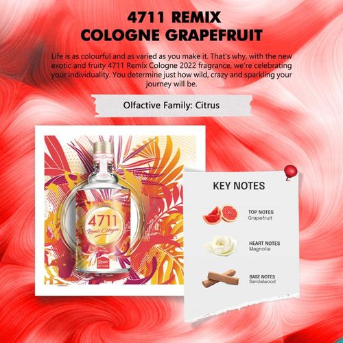Cologne Spray Remix Cologne Orange Eau De Cologne 4711 4711 REMIX
