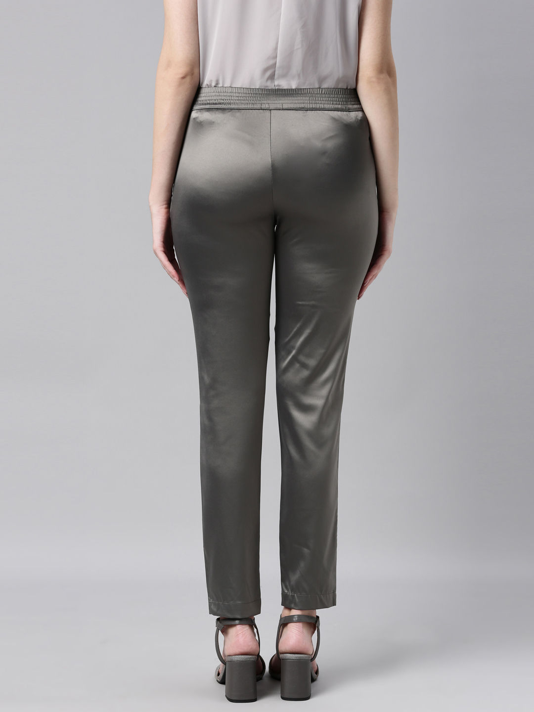 Whistles Womens Silver Cosmo Straight-leg High-rise Metallic-leather  Trousers | ModeSens