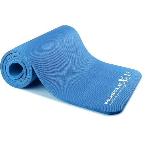 MuscleXP Yoga Mat (10 mm) Extra Thick NBR Material for Men and