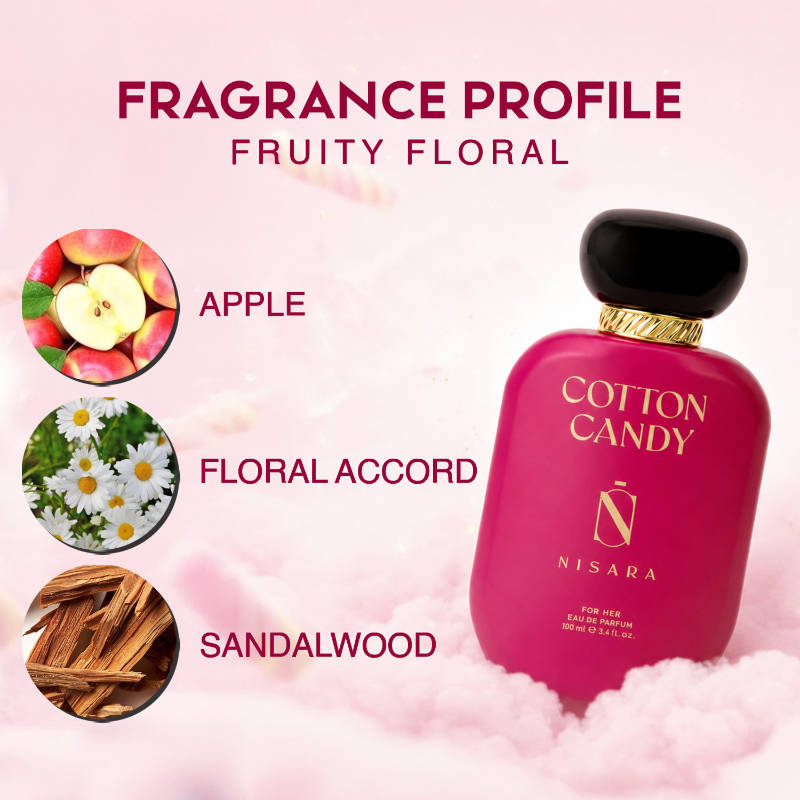 NISARA Cotton Candy - Perfume For Women,Eau De Parfum,Long L... - view 2