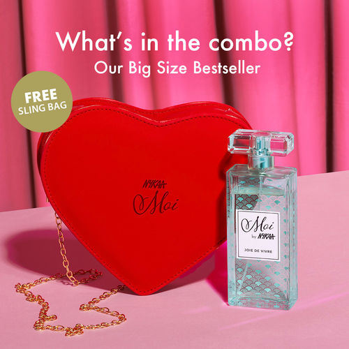 Buy Moi by Nykaa Joie De Vivre Citrus Fresh Perfume with Red Heart