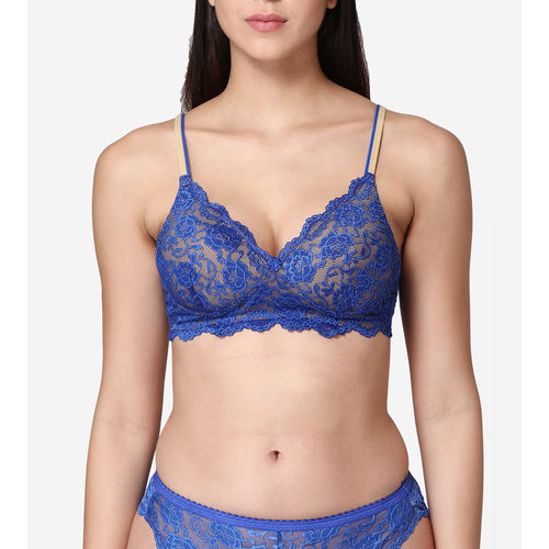 Buy Abelino Bridal Lace Lingrie Set - Blue Online