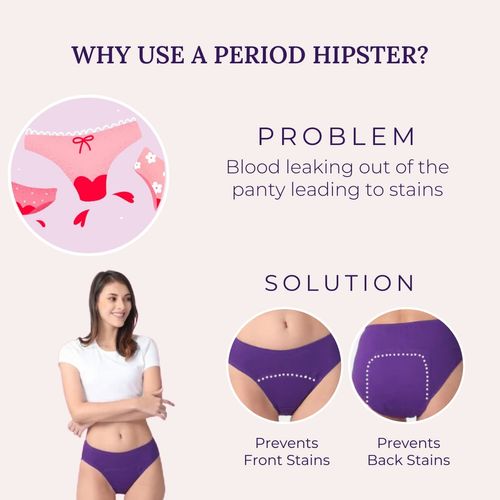 Buy Adira Women's Value Pack of 2 Period Hipsters/Period Panty