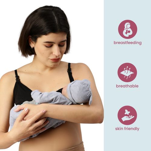 Buy Morph Maternity Pack Of 3 Nursing Bras - Black Online