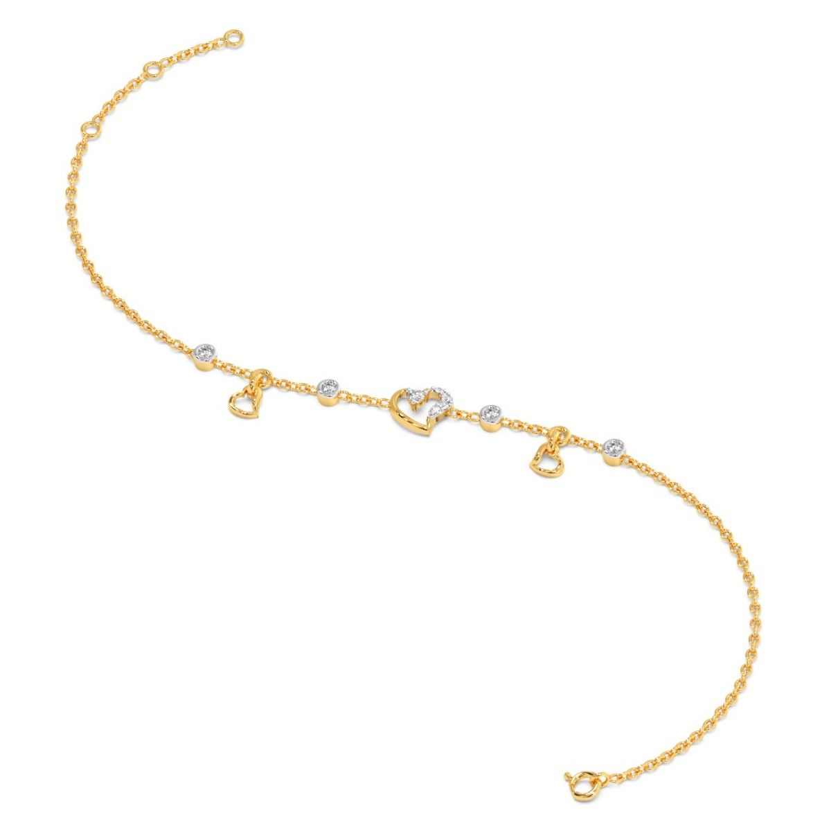 Buy Candere by Kalyan Jewellers BIS Hallmark 18K Gold Certified Diamonds Bracelet for Women Online