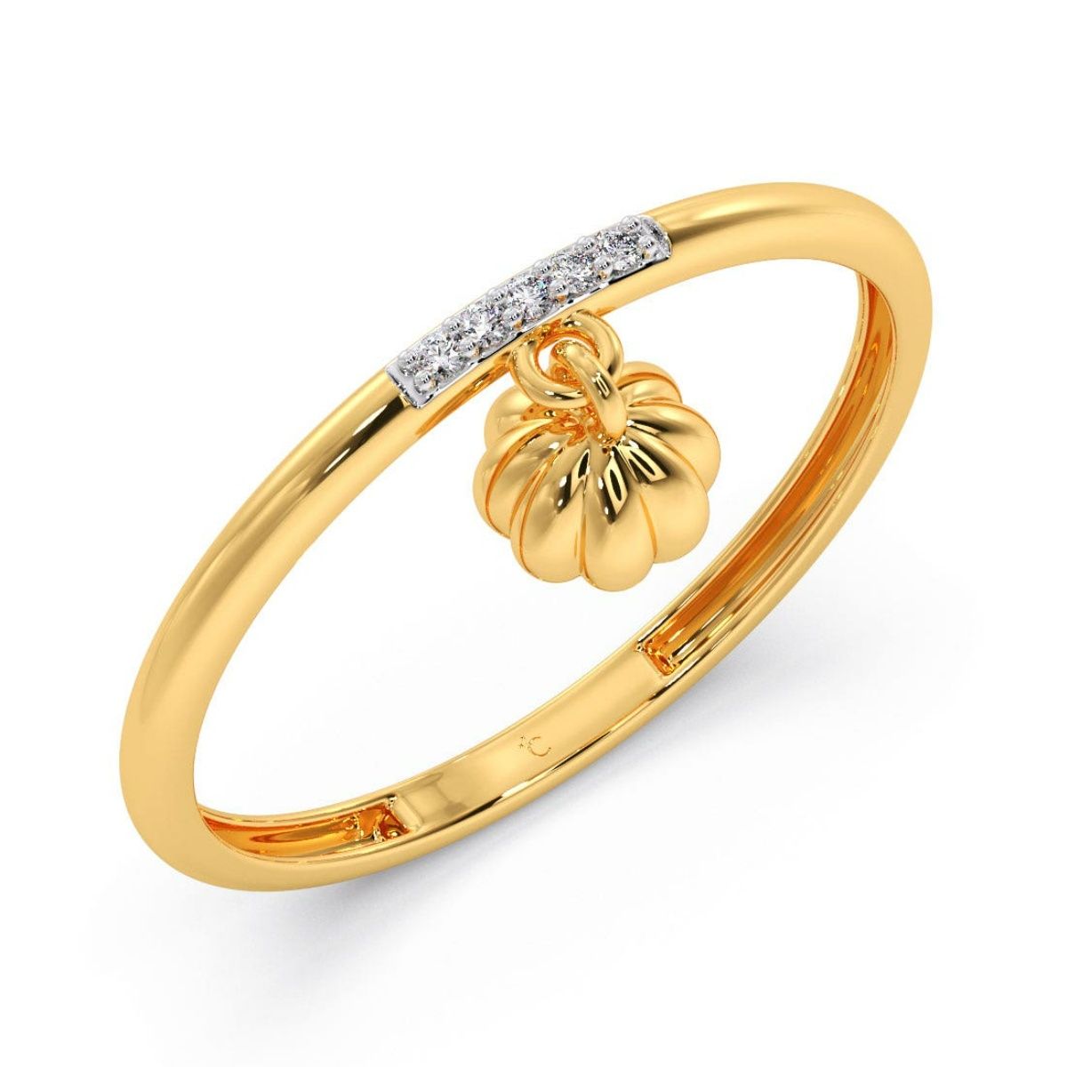 18K Yellow Gold Trellis Engagement Ring 50648-E-1-3-18KY | Geralds Jewelry  | Oak Harbor, WA