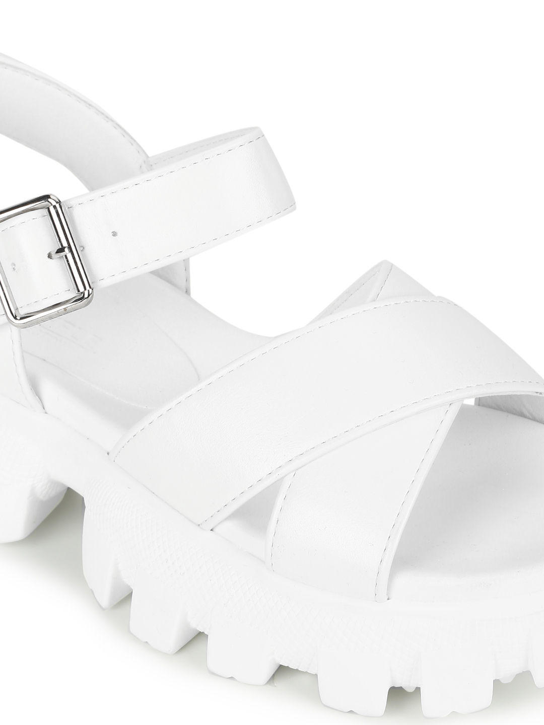 White cleated platform sandals new arrivals