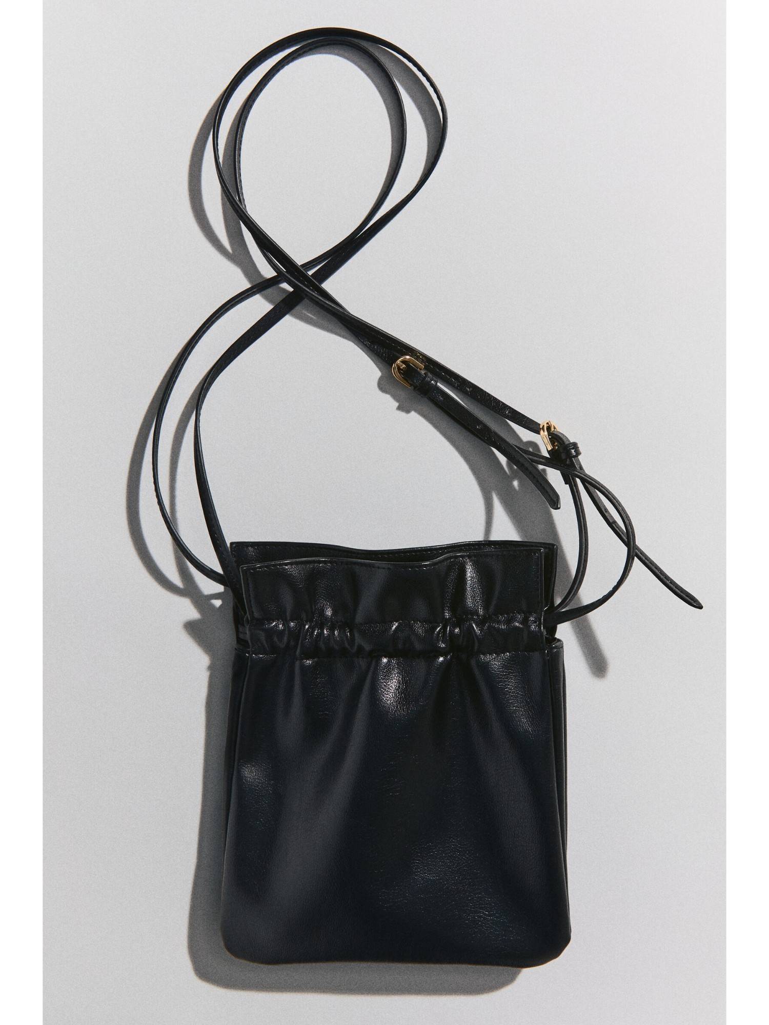 H&M Women Black Crossbody Bucket Bag