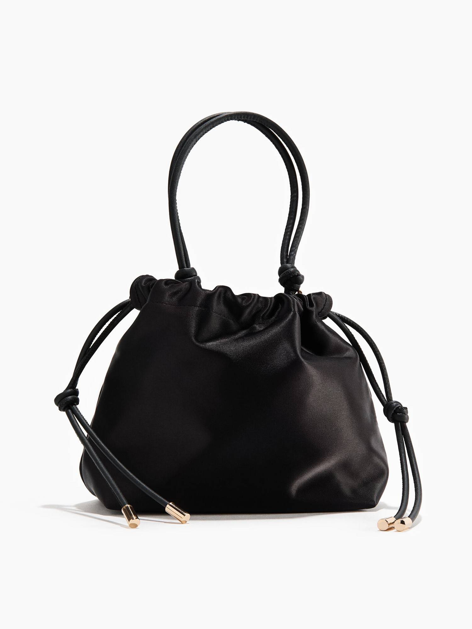 H&M Women Black Drawstring HandBag