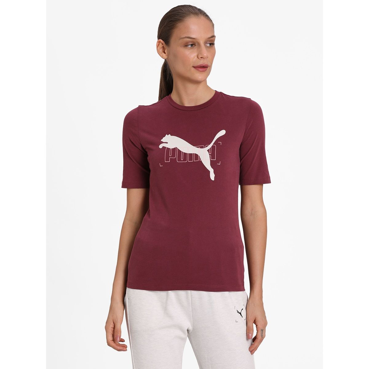 maroon puma shirt
