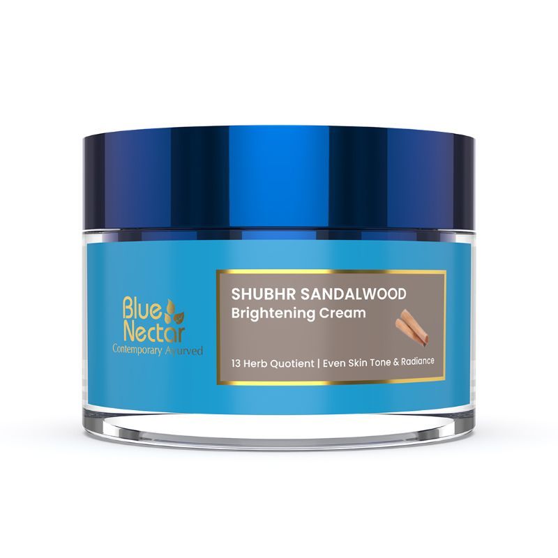 Blue Nectar Ayurvedic Sandalwood Radiance and Skin Brightening Face Cream for Women