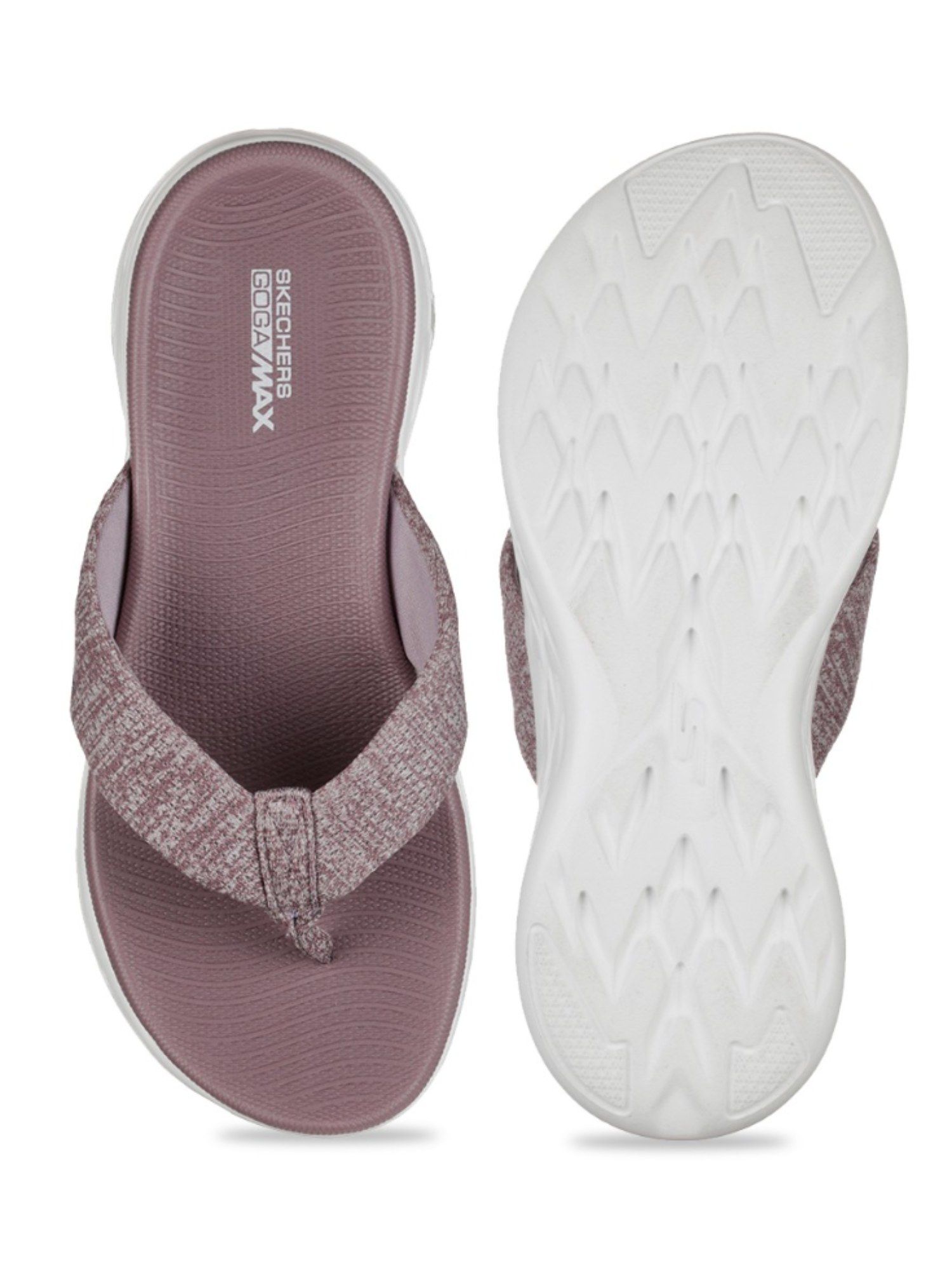 skechers goga max flip flops