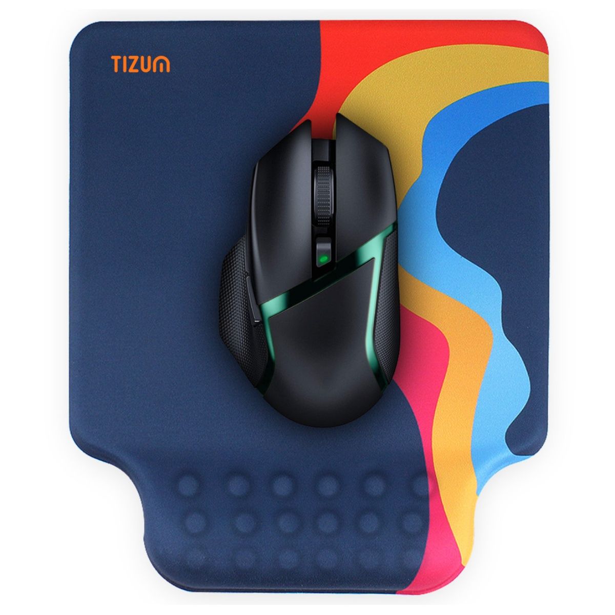Tizum Gel Mouse Pad, Suitable for Gaming, Computer, Laptop, Home & Office Non-Slip Rubber Base Blue