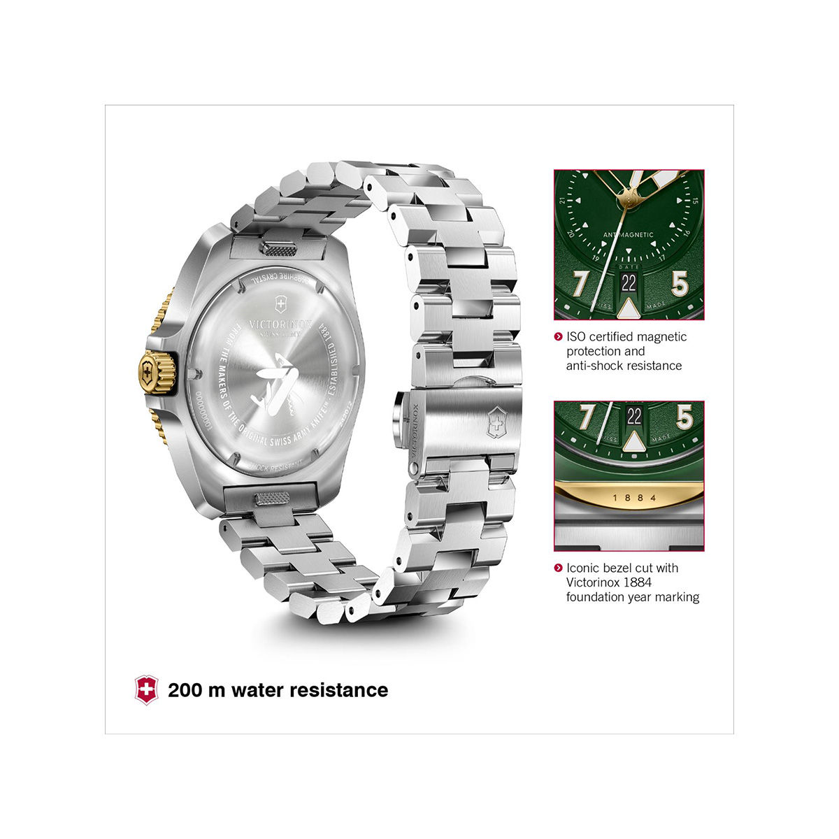 Buy Victorinox Men Green Dial Journey 1884 Analog Watch - V242012