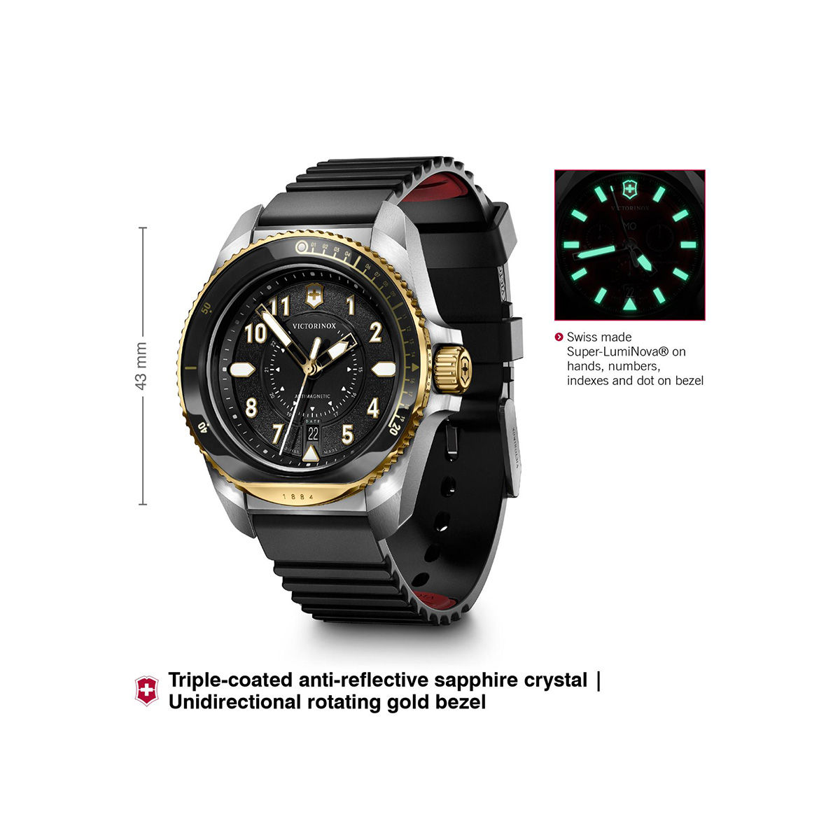 Buy Victorinox Men Black Dial Journey 1884 Analog Watch - V242014