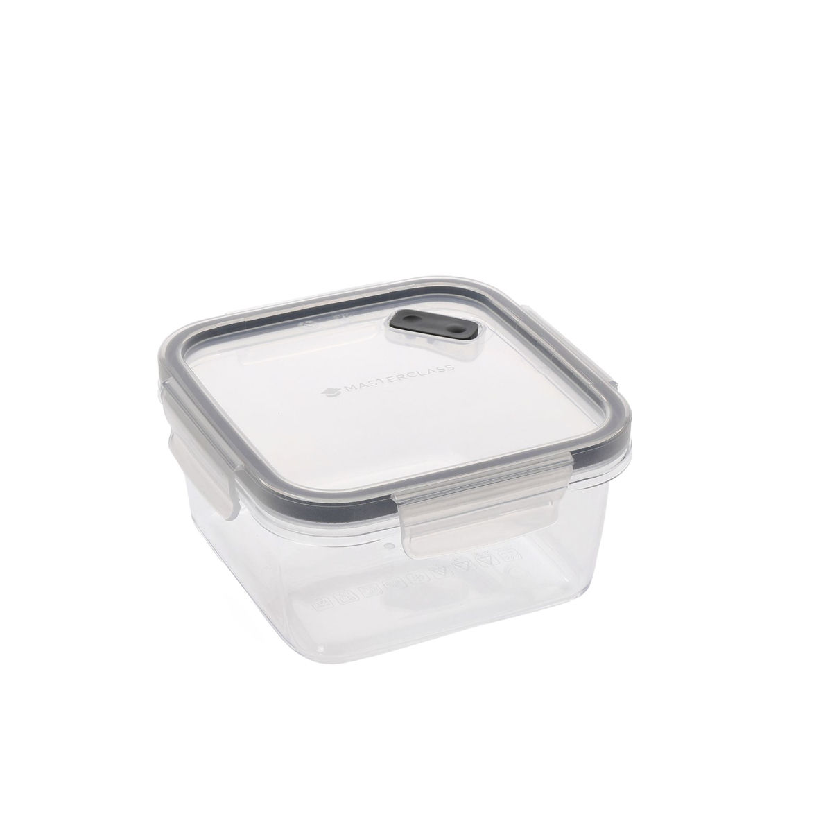 MasterClass Recycled Eco Snap Food Storage Container, Square, 1400ml ...