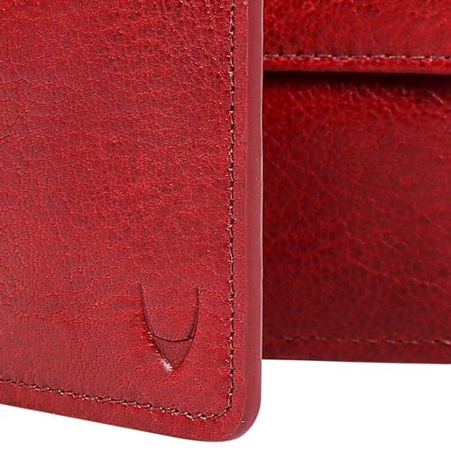 HIDESIGN Women Casual Red Genuine Leather Card Holder Red - Price in India