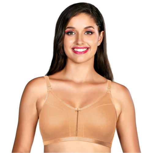Buy Enamor A029 Jiggle Control Cotton Classic Bra - Non-padded, Wirefree &  Full Coverage - Skin Online