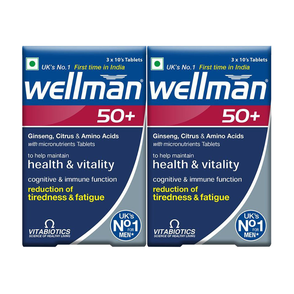 Wellman 50+ UK's No.1 Multivitamin For Men Above 50 (Pack Of 2) Buy