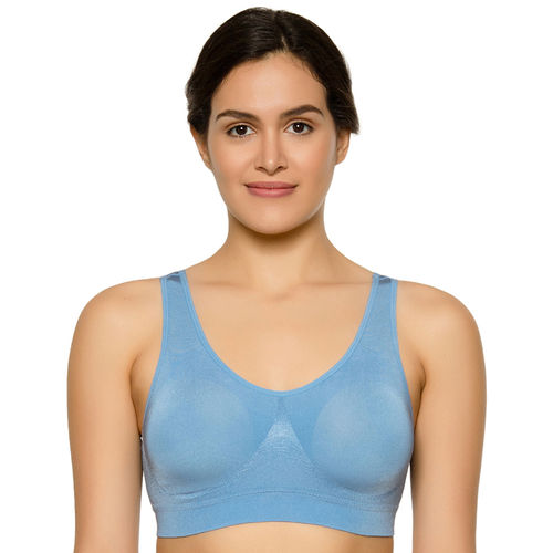Buy Wacoal B-Smooth Padded Non-Wired Full Coverage Seamless T-Shirt Bra -  Blue Online