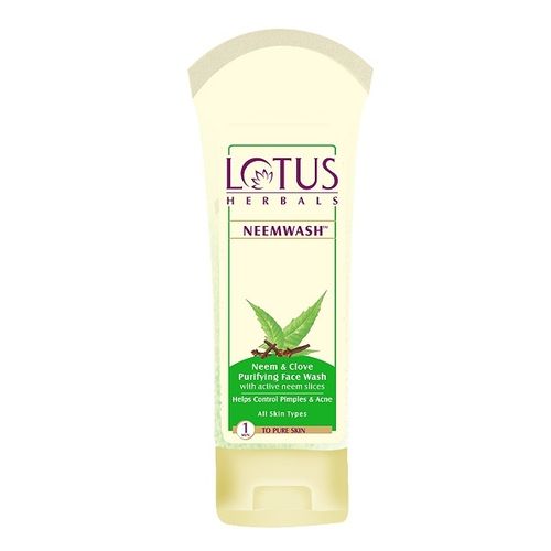 Lotus Herbals Neemwash Neem Clove Purifying Face Wash Buy Lotus Herbals Neemwash Neem Clove Purifying Face Wash Online At Best Price In India Nykaa