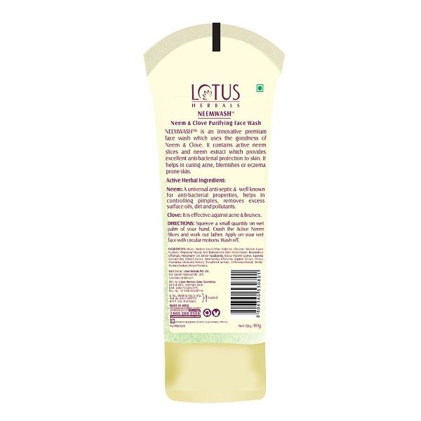 lotus neem face wash price