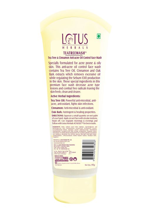 Lotus Herbals Tea Tree Cinnamon Anti Acne Oil Control Face Wash Buy Lotus Herbals Tea Tree Cinnamon Anti Acne Oil Control Face Wash Online At Best Price In India Nykaa About 0% of these are face cream & lotion, 4% are face mask, and 0% are men's skin care products. lotus herbals tea tree cinnamon anti acne oil control face wash