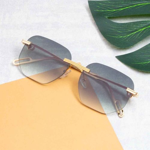 Sun Glasses No Bridge Sunglasses Resist Eyewear Clear Aviator UV