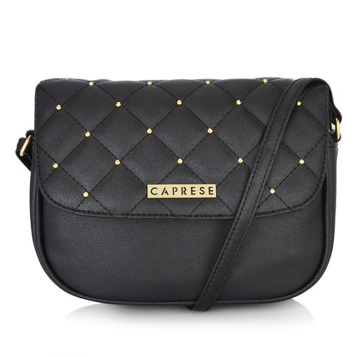 Buy Caprese Zesty Medium Black Sling Bags Online