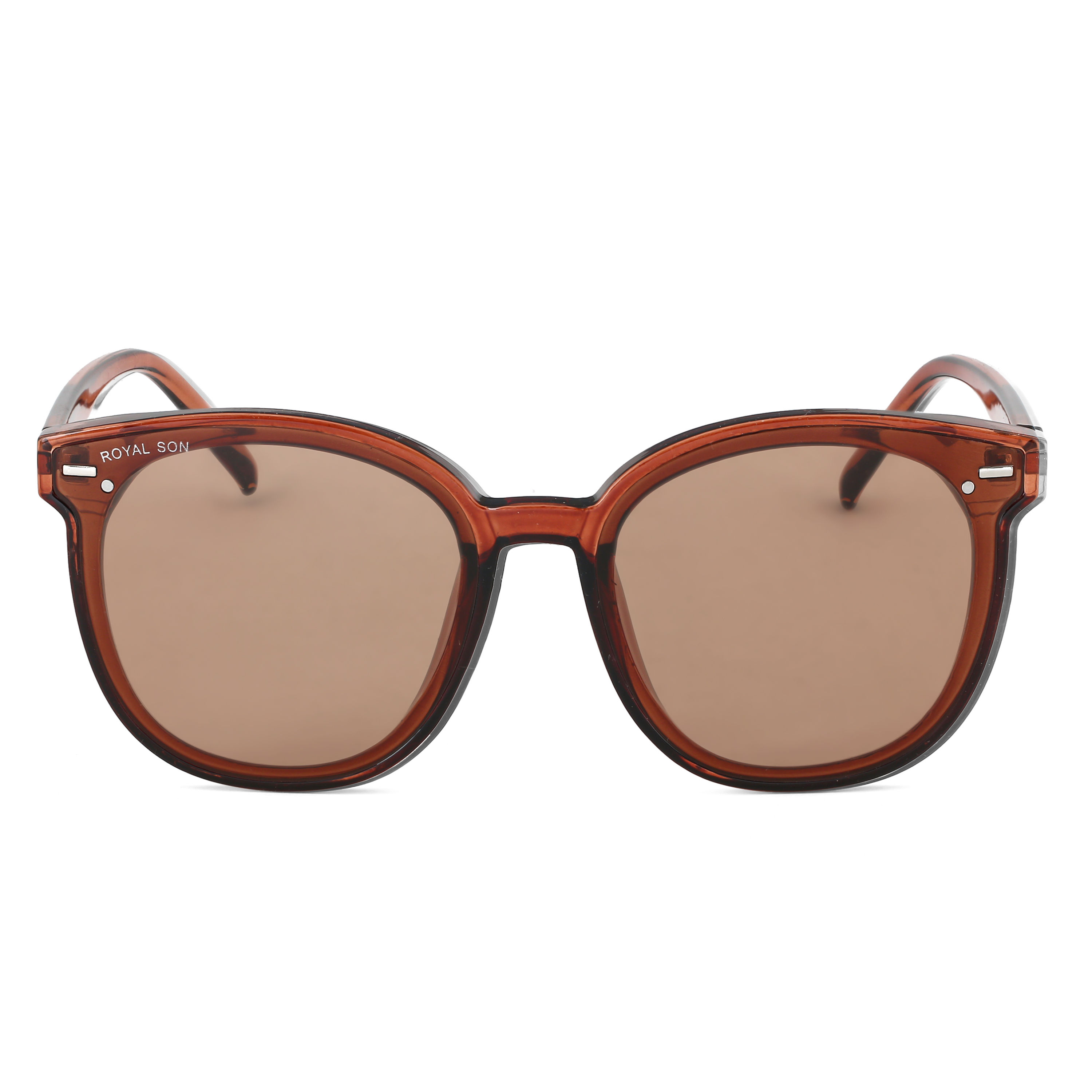 Royal Son Brown Uv Protected Over-Sized Sunglasses