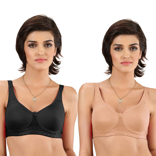Buy Groversons Paris Beauty Plus Size Non-Padded Bra- Pack of