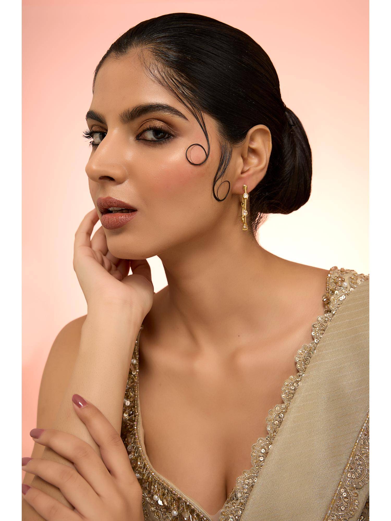 KARISA DESIGNS Classic Moissanite Hoops