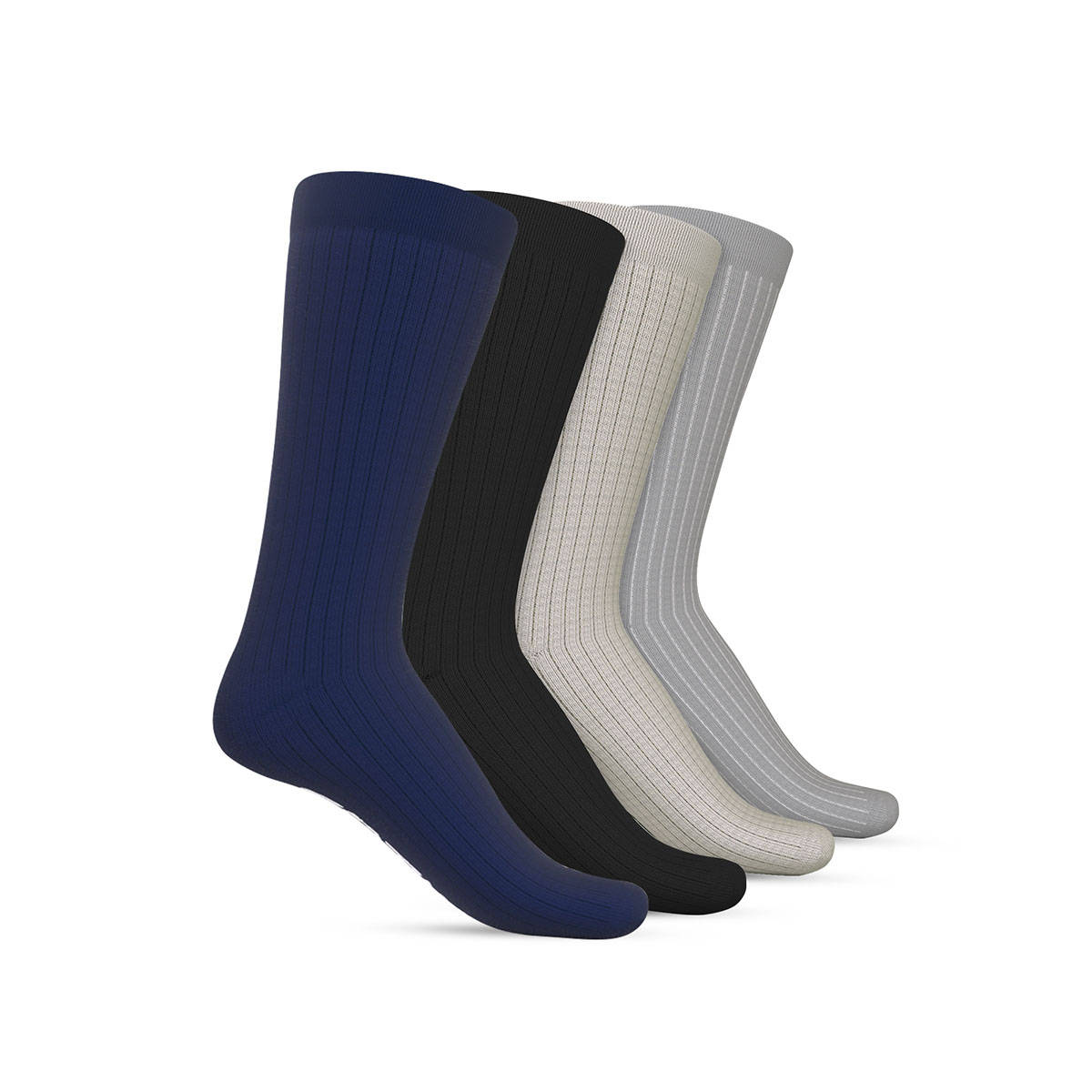 TalkingSox Bamboo Unisex Crew Sports Socks (Pack of 4)