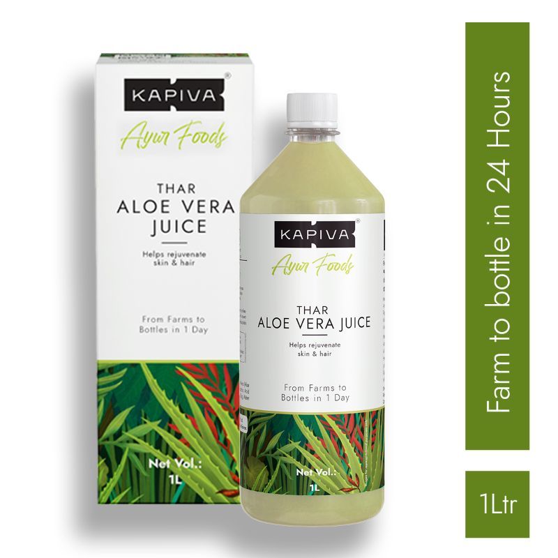 Kapiva Ayurveda Thar Aloe Vera Juice Rejuvenates Skin and Hair