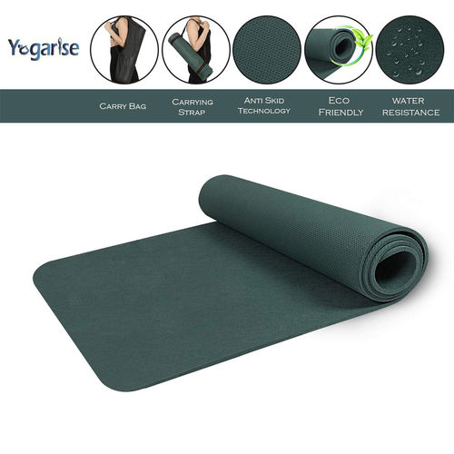 Yogarise Non Slip Yoga Mat with Shoulder Strap and Carrying Bag