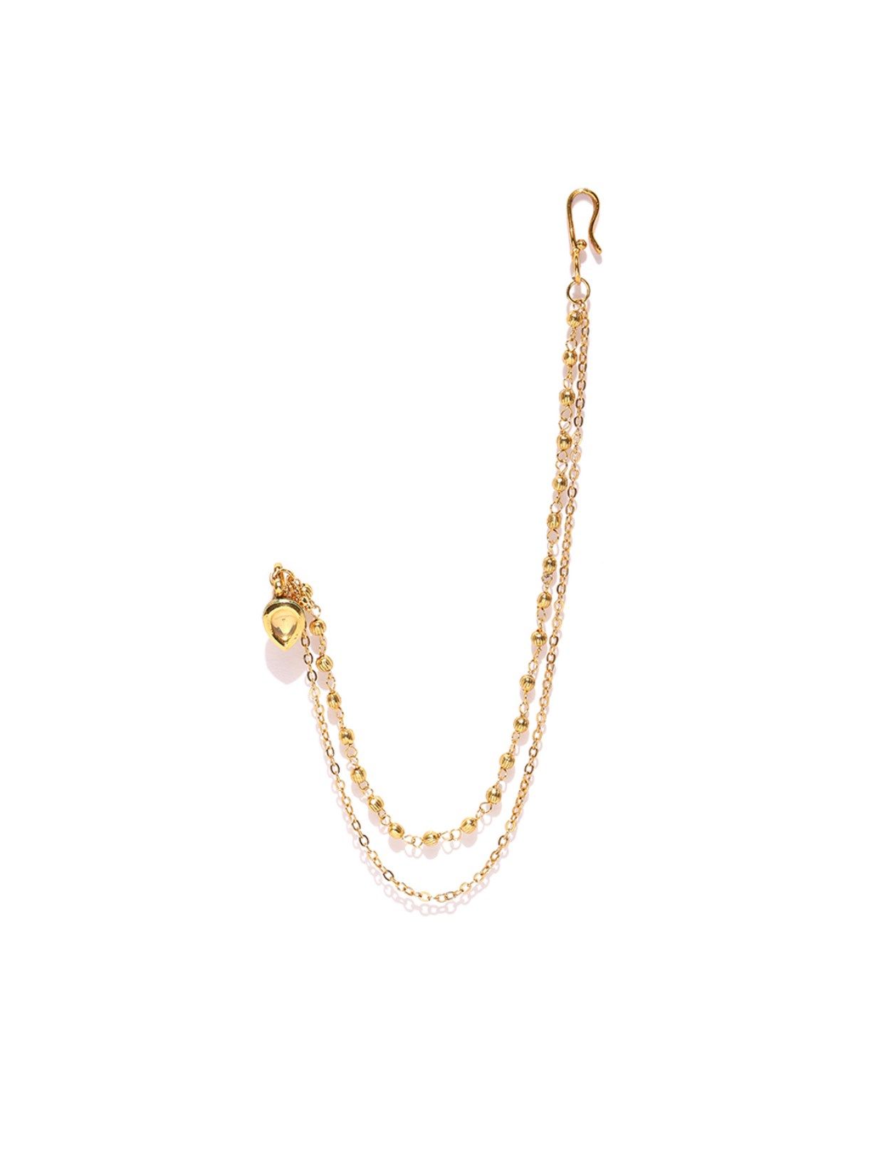 Pearl Chain With AD Nose Ring – Ricco India