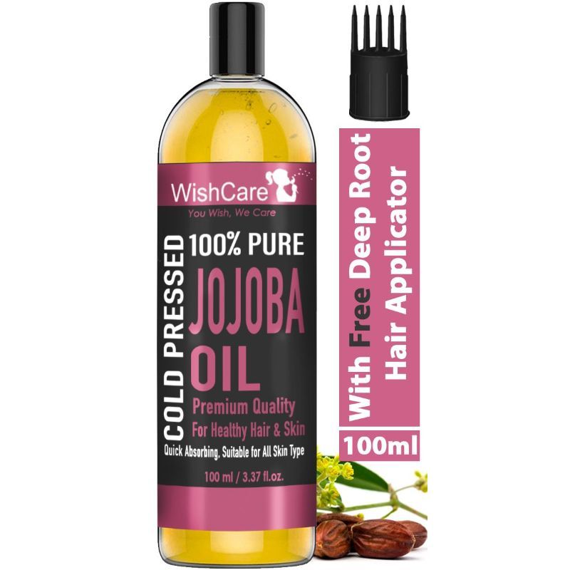 WishCare Pure Cold Pressed Natural Unrefined Jojoba Oil For Face, Hair &  Skin: Buy WishCare Pure Cold Pressed Natural Unrefined Jojoba Oil For Face,  Hair & Skin Online at Best Price in