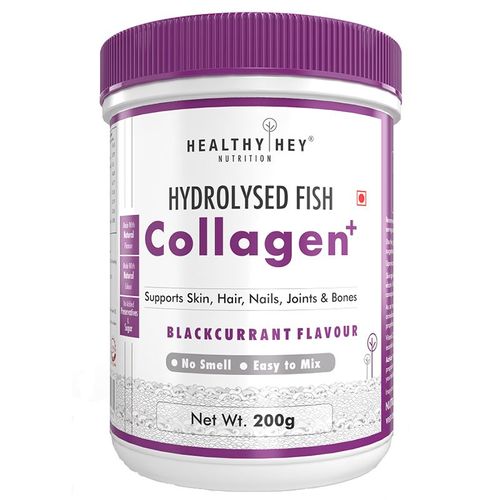 HealthyHey Nutrition Hydrolysed Fish Collagen Powder - Blackcurrant: Buy  HealthyHey Nutrition Hydrolysed Fish Collagen Powder - Blackcurrant Online  at Best Price in India | Nykaa