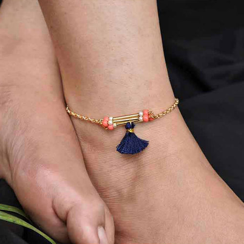 Buy BeAbhika Boho Anklet -Pair of Two Pieces Online