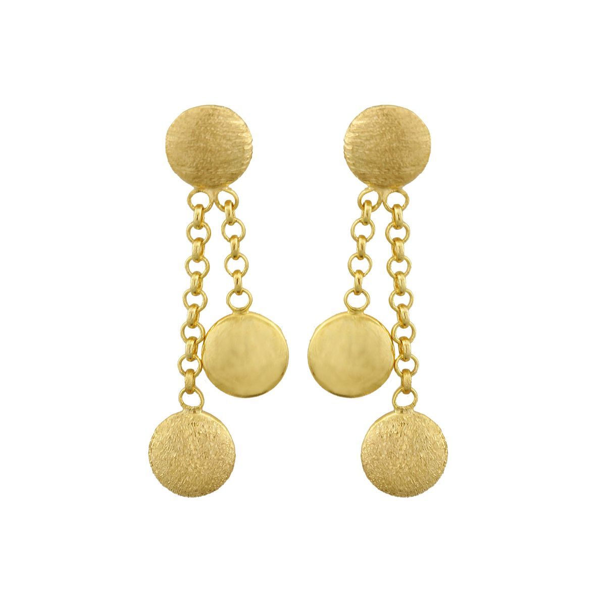 Gehena By Estele  Gold Tone Disco Ball Drop Earrings  Amazonin Fashion