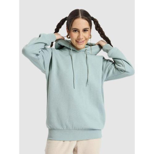 Buy Women's Green Oversized Sweatshirt Online at Bewakoof