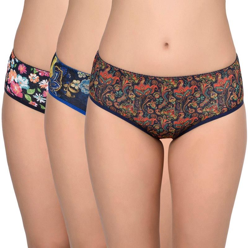 Bodycare Pack Of 3 Printed Panty In Assorted Colors-8579b-3pcs, 8579b-3pcs