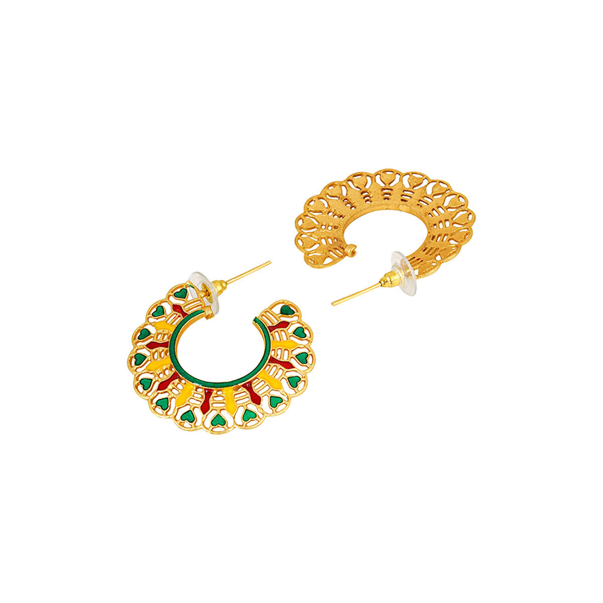 Buy Teejh Aamani Green Earrings Online