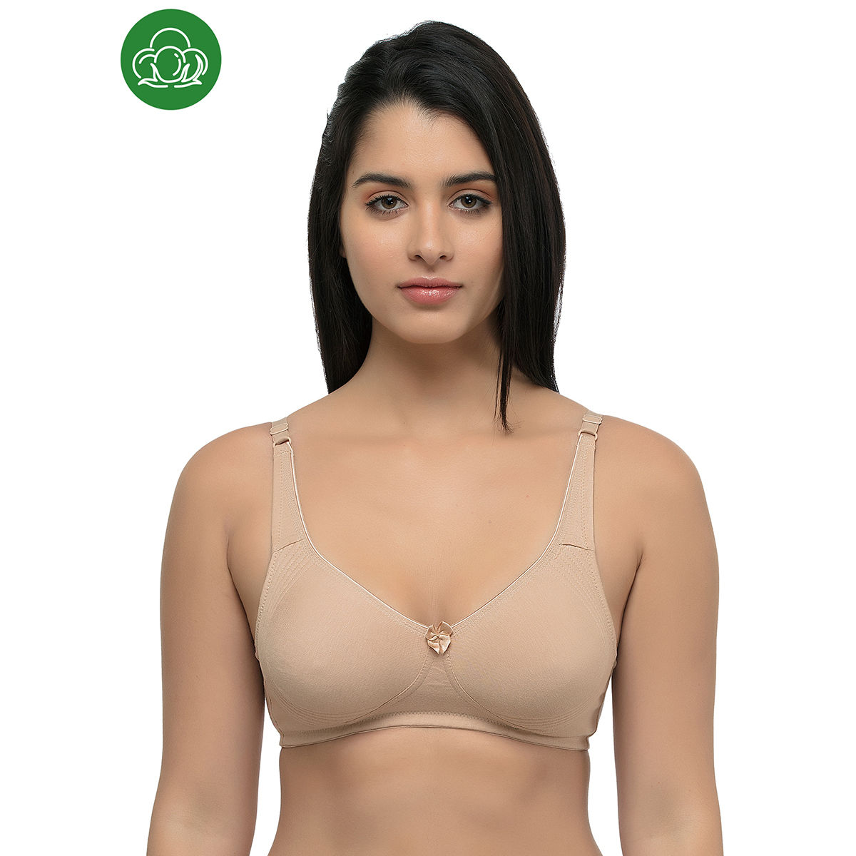 Buy Inner Sense Organic Seamless Side Support Bra - Nude (38B) Online