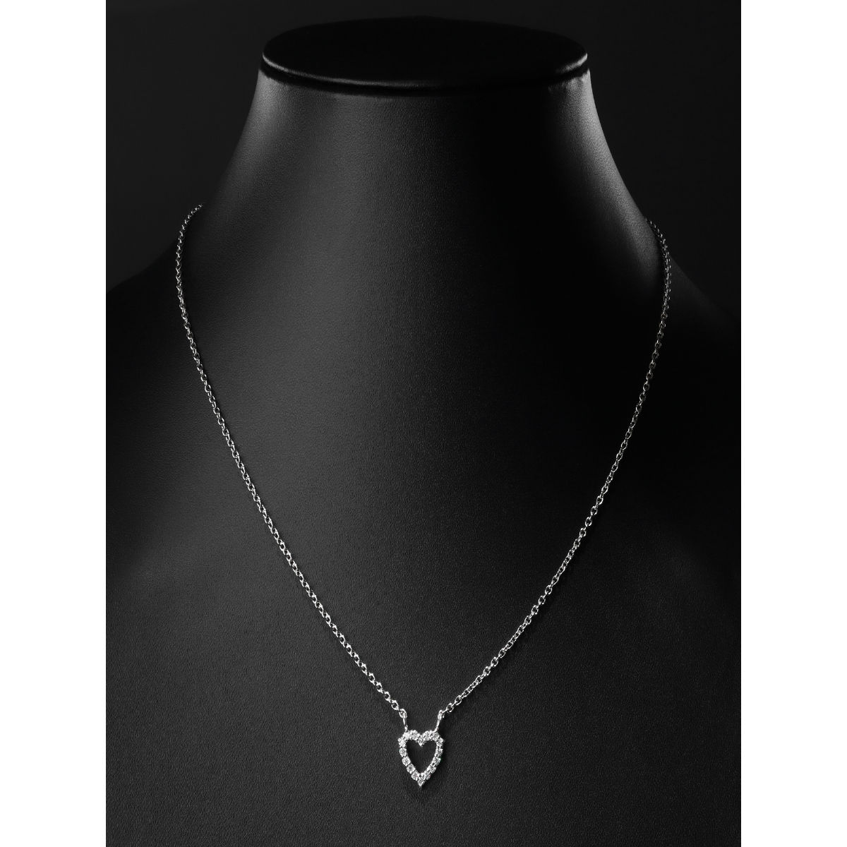Buy Soraya Luxe White 925 Sterling Silver Moissanite Diamond Heart
