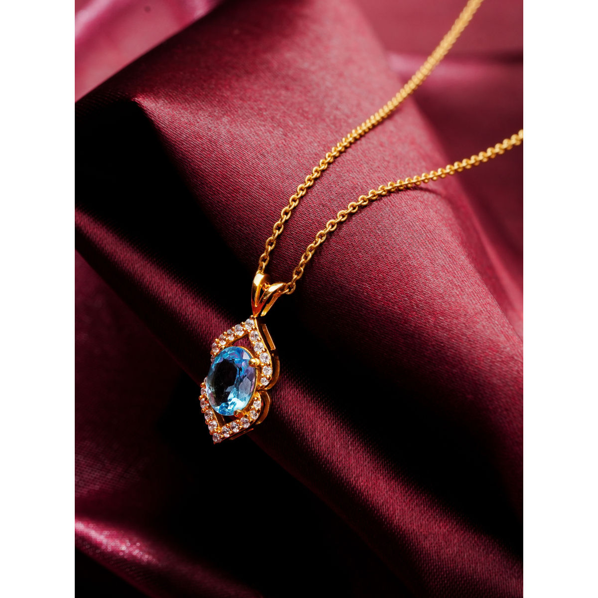 Buy Soraya Luxe 925 Sterling Silver 18K Gold Plating Azure Aura
