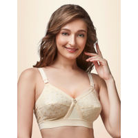 Buy TRYLO ALPA WOMEN'S HOSIERY COTTON NON-PADDED NON-WIRED MOLDED FULL  COVERAGE BRA ALPA Black 44G Online at Best Prices in India - JioMart.