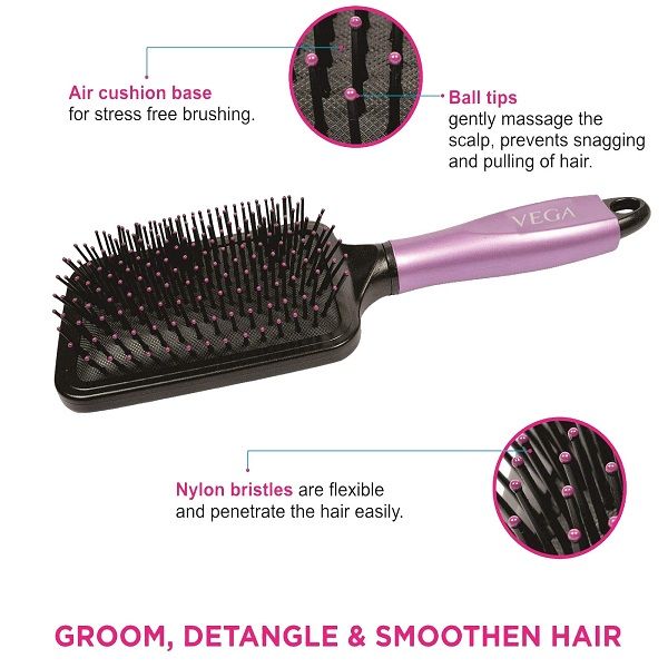 how to clean vega hair brush