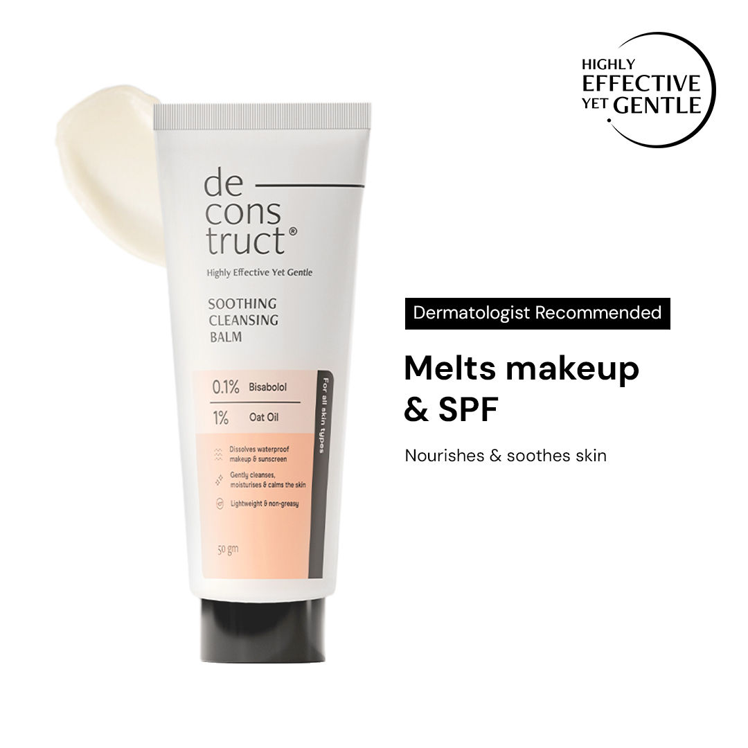 Deconstruct Soothing Cleansing Balm, Bisabolol + Oat Oil, Makeup Remover